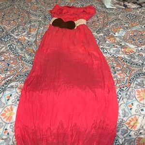 Pink maxi dress